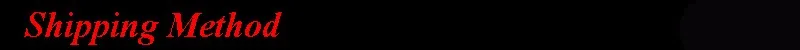 shipping method