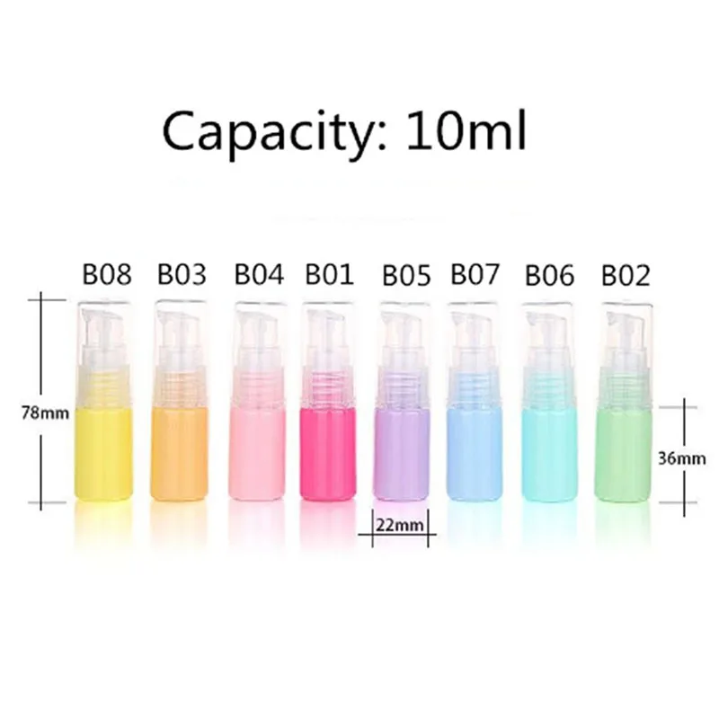 10 мл/30 мл мини пластиковые прозрачные маленькие портативные пустые бутылки для многоразового использования макияж косметический образец спрей бутылка контейнер