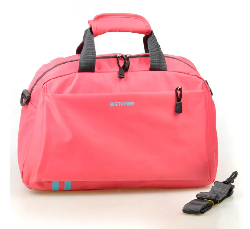 Travel Bag Women Handbag Luggage Sports Bag Gym Bag Female Pink en de