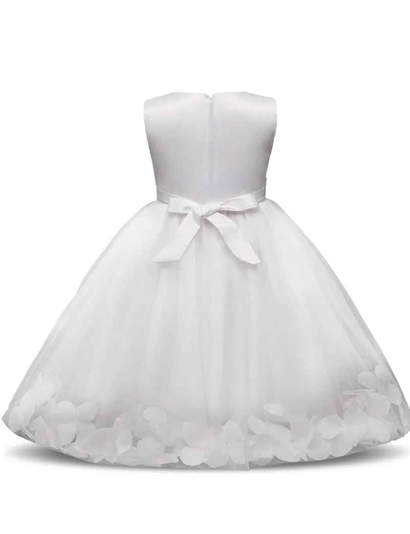 little girl skirt dress Flower Girl Baby Wedding Dress Fairy Petals Children's Clothing Girl Party Dress Kids Clothes Fancy Teenage Girl Gown 4 6 8 10T baby dresses cheap