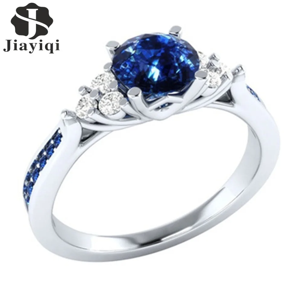 Buy Jiayiqi New Fashion Silver Color Romantic Blue