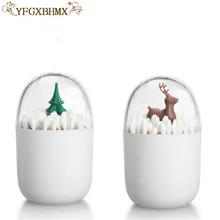 YFGXBHMX креативные настольные аксессуары зубочистка хлопок контейнер для хранения украшение мини кактус мини дерево украшение кухня