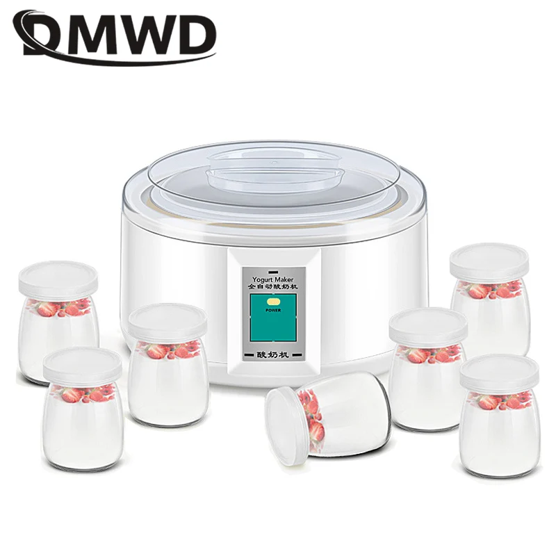 Автоматическая Йогуртница DMWD 1 5 л с 7 банками многофункциональный инструмент