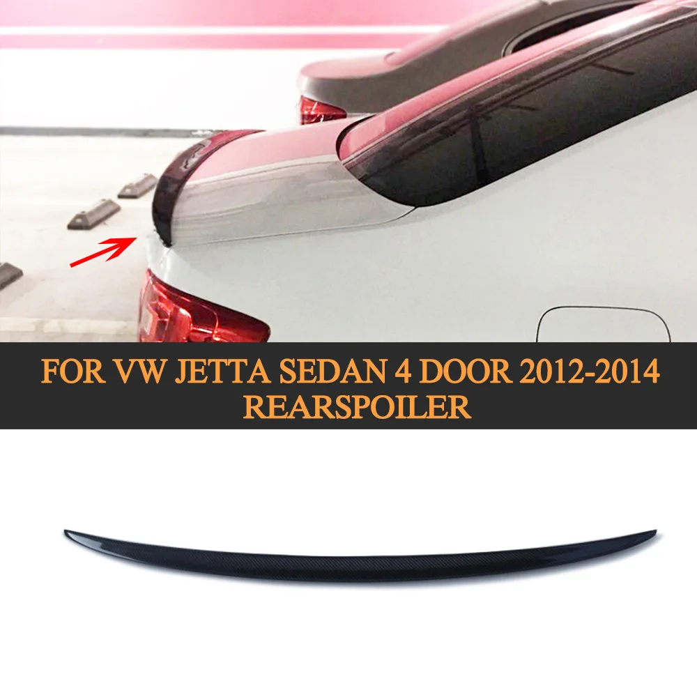 Carbon Fiber Rear Trunk lip Wing Spoiler for Volkswagen VW Jetta Sedan