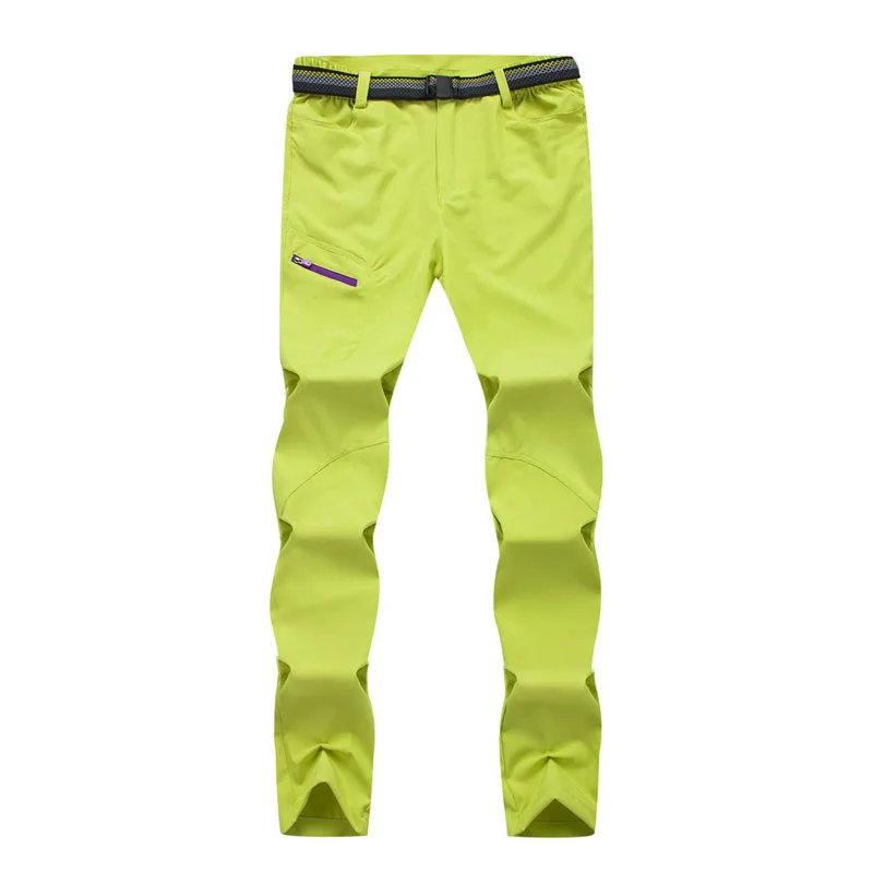 NUONEKO Походные штаны, штаны для отдыха мужские женские летние спортивный быстрый сухой тонкие брюки мужские s горные альпинистские Походные штаны PN27 - Цвет: Women Fruit green
