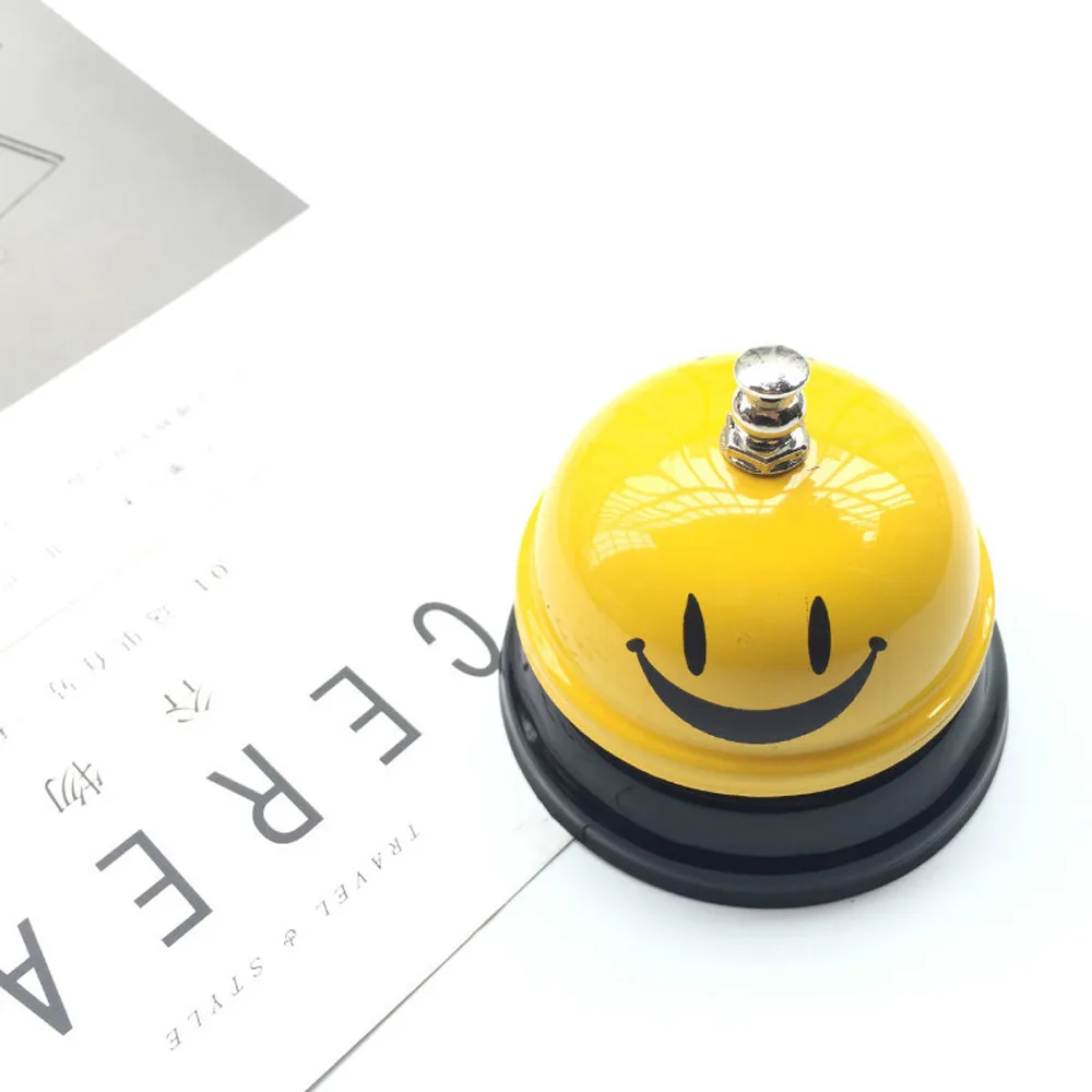 

Creative Colorful Cute Restaurant Pass Meal Bell Hotel Counter Service Call Bell Ring Metal Reception Kitchen Bar Service Bell