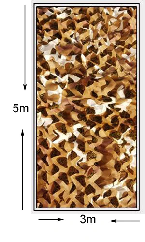 2X4 м 5X3 м 2 слоя Пустыня цифровой камуфляж зонт ткань охотничий камуфляж сетка Военная инфракрасная невидимая Защитная крышка тени - Цвет: 3x5 desert camou