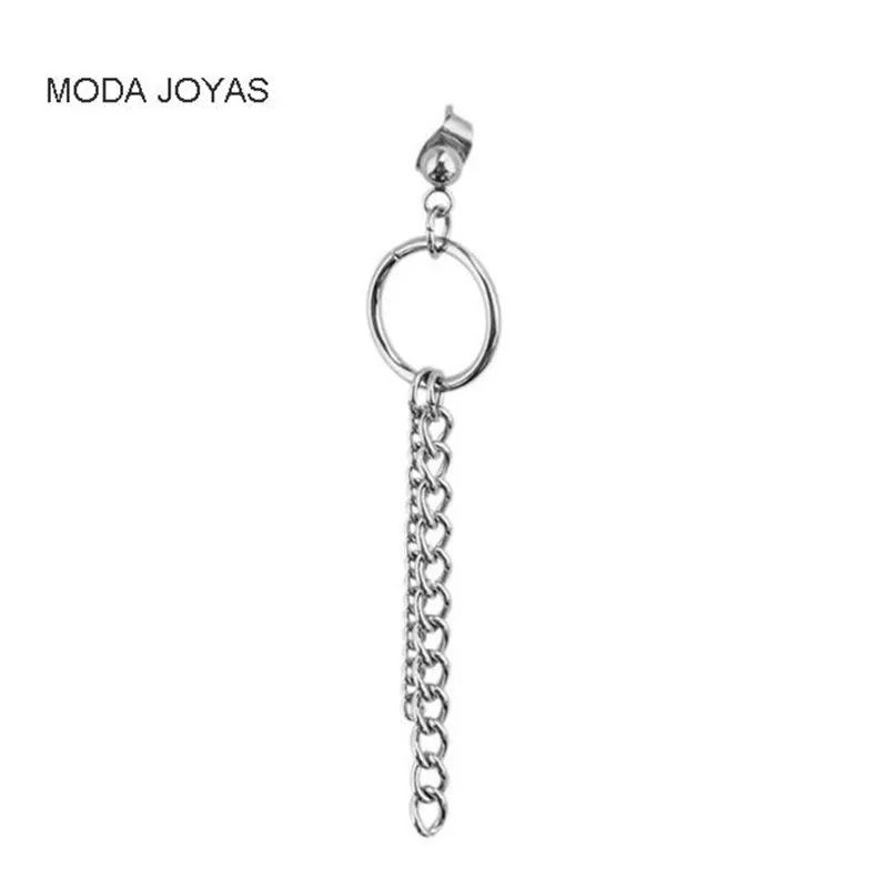 

1PCS Fashion Jewelry Korean Stainless steel chain Stud Earrings For Women Brincos Boucle d'oreille Femme Earrings E001