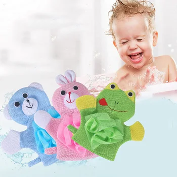 

Cartoon Animal Bath Gloves Soft Not Hurt Skin Cute Baby Bath Burshes Flower For Body Wisp Dry Brush Baby Care Cleaning