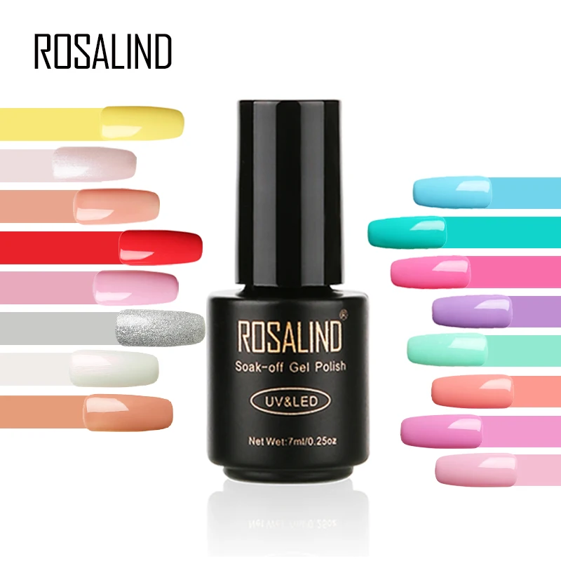 

ROSALIND 7ML Primer Nail Gel Polish Hot sale 58 Colors Long-lasting Nails Lacquer Gel Varnishes