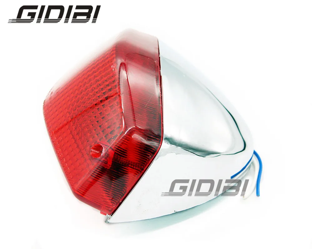 Серебристый задний фонарь для мотоцикла стоп светильник Honda STEED 400 NV400 1995 97 600 NV600 1989