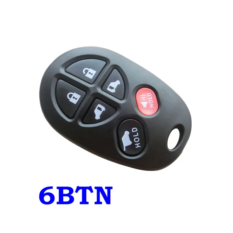3 4 5 6 кнопок автомобильный брелок без ключа оболочка для Toyota Sienna Van Avalon GQ43VT20T