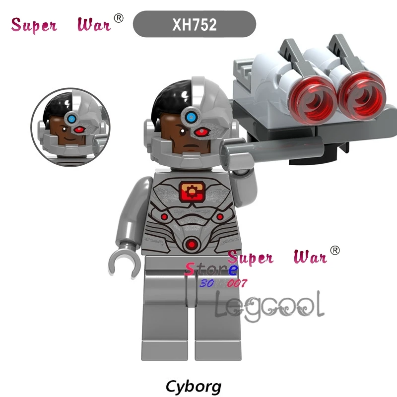 

1PCS model building blocks action superheroes Cyborg house hobby learning Dolls diy toys for children gift