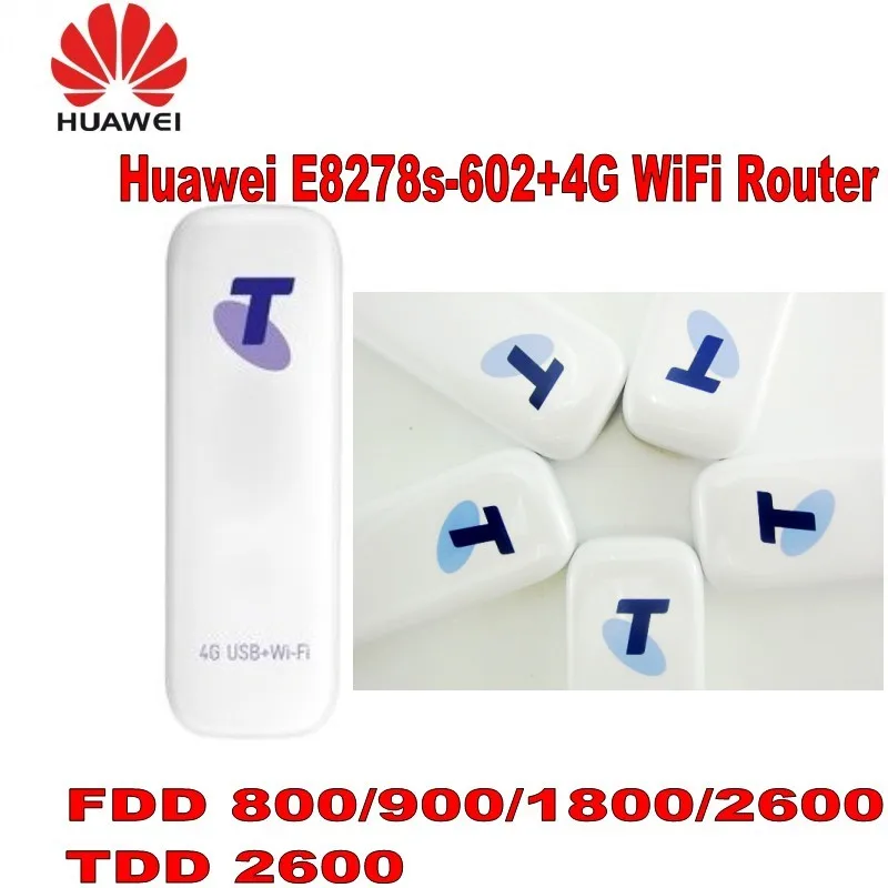 Разблокирована HUAWEI E8278s-602 FDD800/900/1800/2600 мГц TDD2600Mhz 4 г USB WI-FI маршрутизатора плюс 2 шт. 4 г антенны