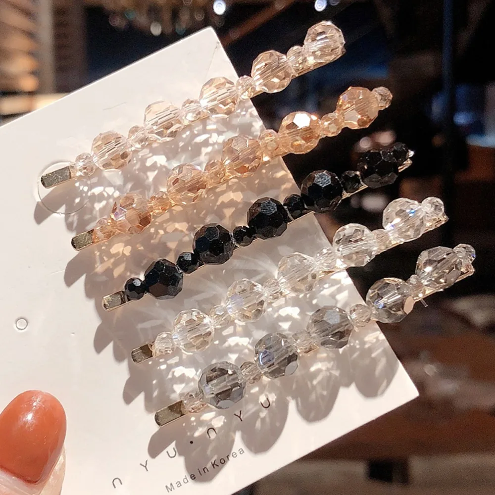 

INS Popular Girls Rhinestone BB Hair Clips for Women Handmade Fashion Hairpins Luxury Barrettes Sweet Hairgrips accesorios pelo