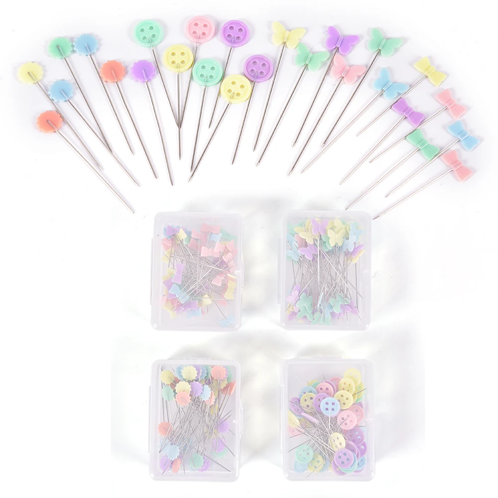 

50pcs/set Patchwork Pins Flower Button Head Pins DIY Quilting Tool Sewing Accessories Sewing Patchwork Pins
