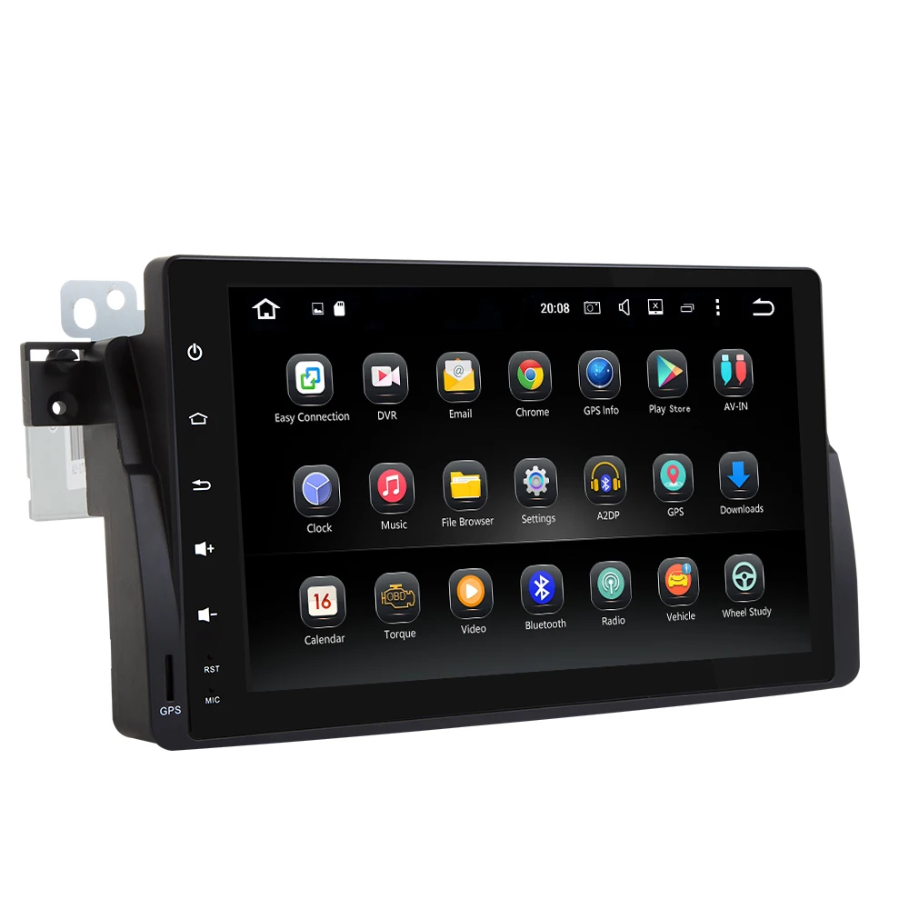 Sale Eunavi 1 Din Car Multimedia Player Car Radio GPS Android 7.1.1 2 Din OBD2 Bluetooth For BMW/E46/M3/MG/ZT/Rover 75 1