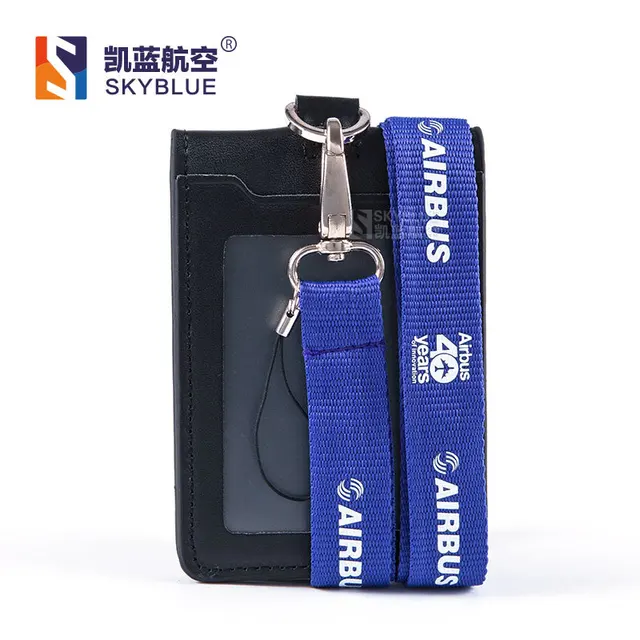 aliexpress buy airbus logo lanyard with id card holder pu leather badge for 40 years aliexpress buy airbus logo lanyard with id card holder pu leather badge for 40 years