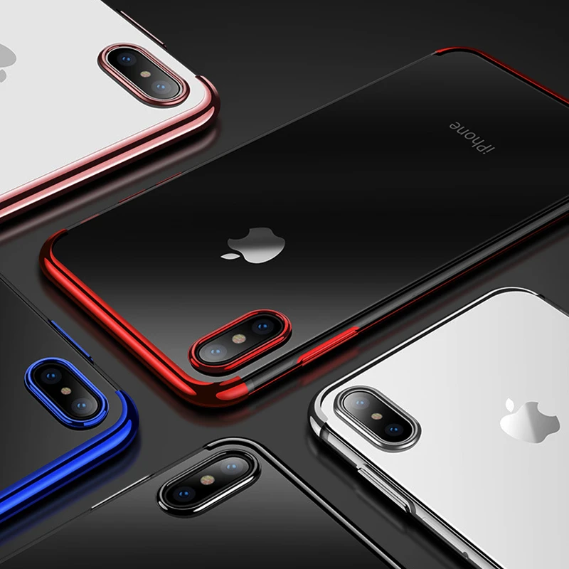 Умный Прозрачный чехол для IPhone 7 8 6 6S плюс X десять 10 7Plus 8Plus покрытие мягкие чехлы