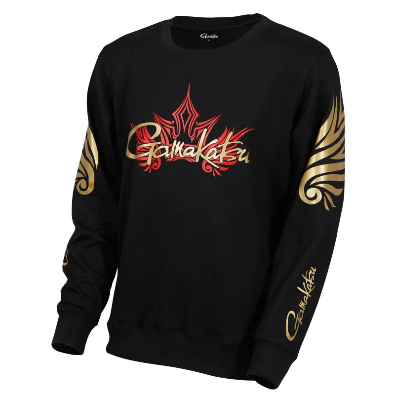 

2018 New Autumn Winter Men Fishing Clothing Round Neck Style Fishing Sweater Cotton Warm Long Sleeve Fishing Camping Clothes
