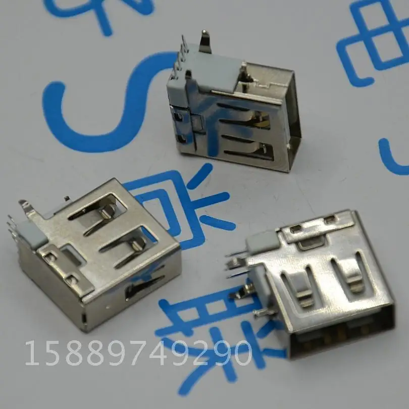 

Free shipping 50pcs/lot new USB 2.0 A Female Plug Connector Socket Jack, Laptop & Notebook DIY PCB D13