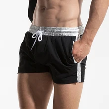 Новые мужские Пляжные Шорты плавки лайнер джоггеры Бег серфинг купальник яркой стороне Пляж Купальники boardshort спортивные Фитнес