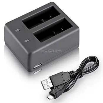 

5pcs New Sj4000 Camera Dual Battery Charger for camera SJ4000 SJ 4000 SJ5000 Sj6000 Sj7000 Travel Wifi sports camera
