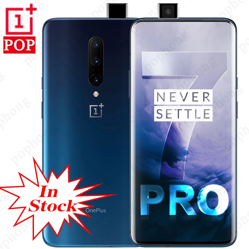 

Global ROM Original Oneplus 7 Pro Mobile Phone 6.67 inch 4000mAh Android 9 Snapdragon 855 6G/8G/12G RAM 128G/256G ROM Smartphone