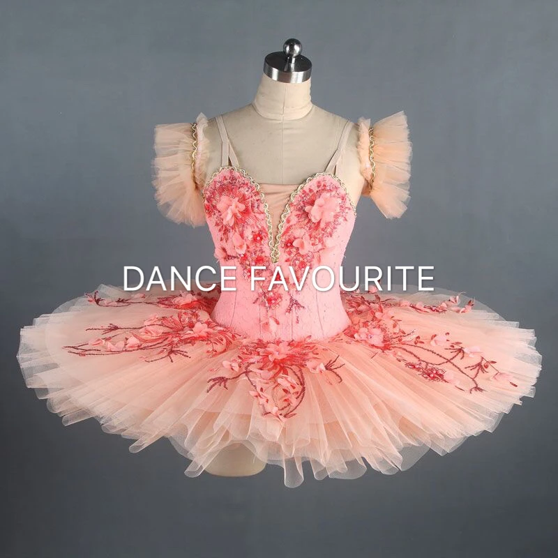 

Pink professional dance costume ballet tutu ballerina classical pancake tutu girl & women customer size ballet tutu