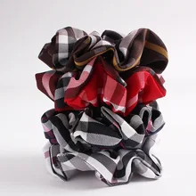 Классический плед Scrunchies стрейч Scrunchie для женщин эластичные ленты для волос головные уборы для девушек хвост держатель мода Хаар Аксессуары