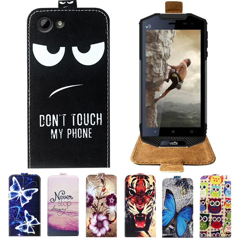 

For Wigor V2 V3 Case Newest Cartoon PU Leather Print Flip Case For Wigor V2 V3 Cover 5.0" Phone Case Bag