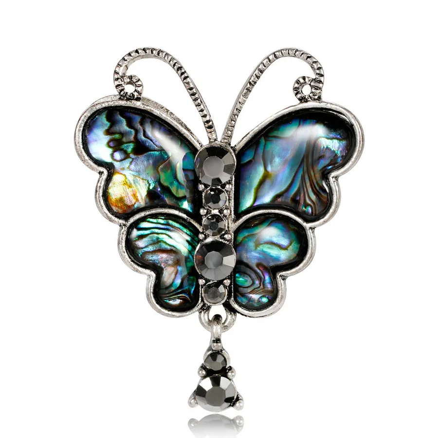 

Girl Shell Brooch Simple Vintage Butterfly Brooches Pins for Women Fashion Cute Insect Scarf Corsage Jewelry Accessories