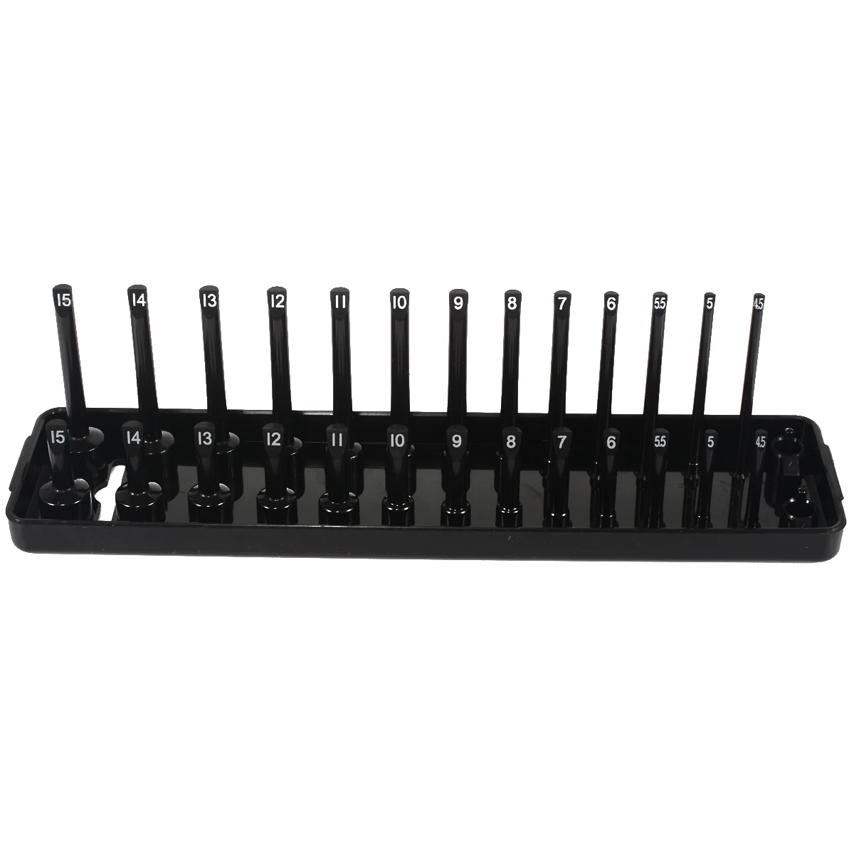 6pcs/set Garage Storage Tool Rack Holder Home Socket Tray 1/4`` 3/8`` 1/2`` Plastic Organizer Accessories Shelf Stand Metric SAE