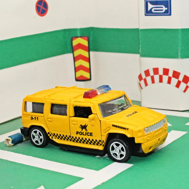 

1:64 Jianyuan Hummer Alloy car model Collection decoration kids toys easy to carry Give your child the best gift