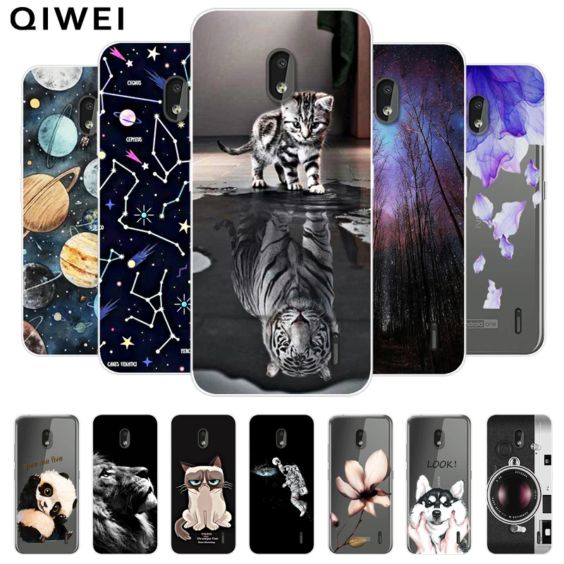 

For Nokia 2.2 Case 5.71'' Clear Animals Silicone Soft TPU Case For Nokia 2.2 Nokia2.2 2019 Phone Cover Cases Back Fundas Coque