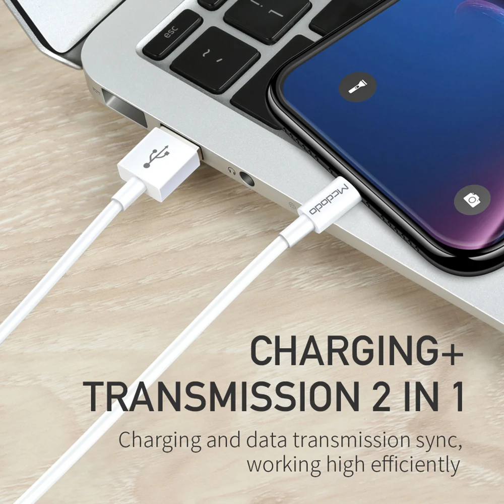 Mcdodo Lightning-USB кабель 2A провод для быстрой зарядки для iPhone Xs Max X XR 8 7 6 Plus 5S SE iPad синхронизация данных USB кабель зарядного устройства