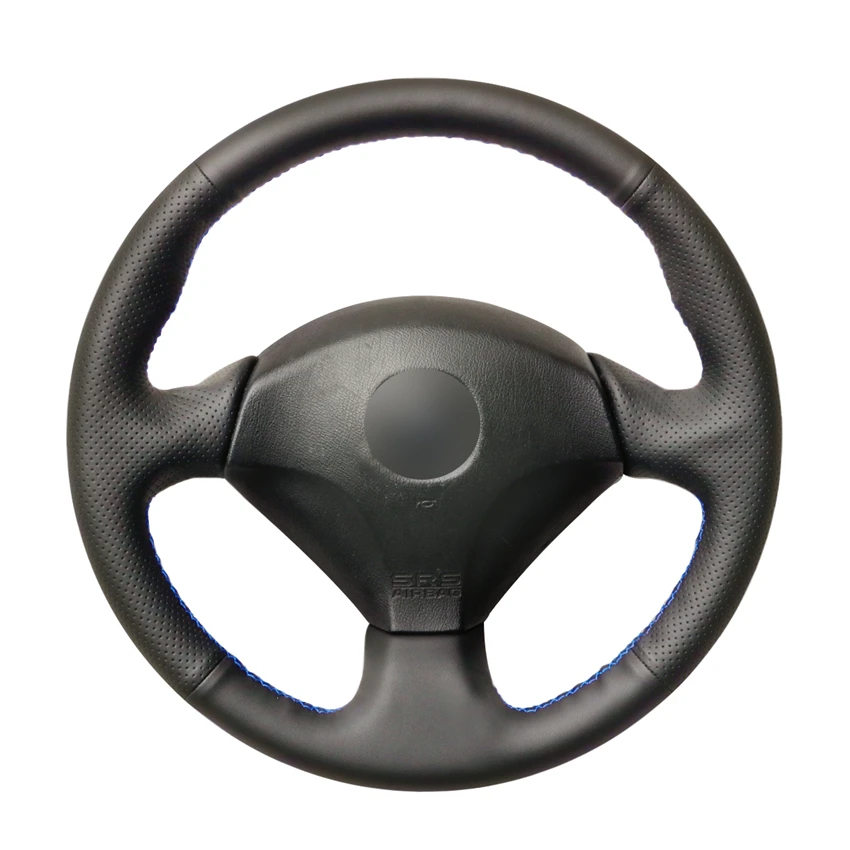 Рука сшитый черный искусственная кожа PU чехол рулевого колеса автомобиля forHonda S2000 2000-2008 Civic Si 2002-2004 Acura RSX Тип-S