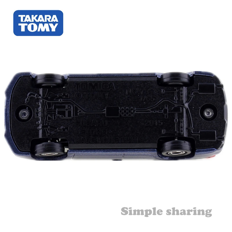 TAKARA TOMY TOMICA № 78 SUBARU LEVORG модель комплект 1: 65 литой миниатюрный автомобиль игрушка