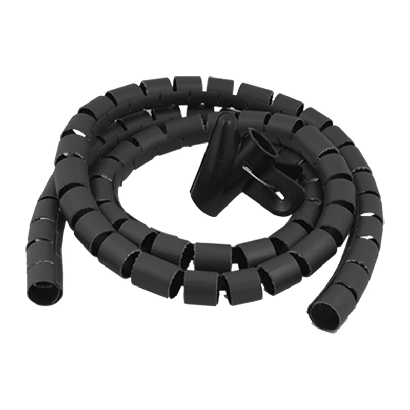 

1.5M Black Flexible Computer Cable Zipper Organizer