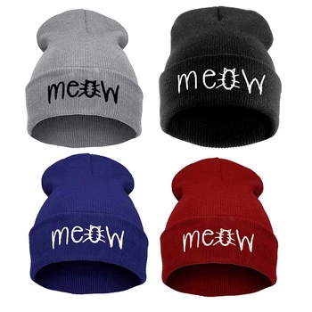 

Winter Knitted Beanie Letter Child Hat female Warm Hat Women Cotton Girls Cap Kid Winter Elasticity Skullies Beanies Casual Hats