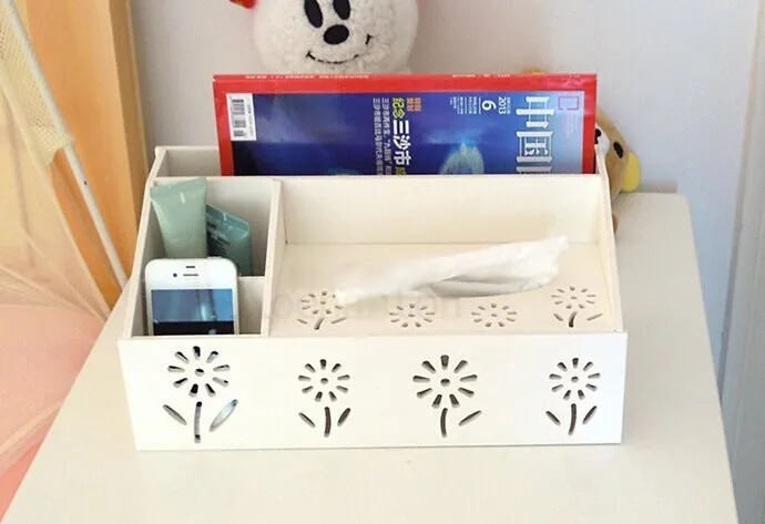 Модная настольная коробка для хранения Милая креативная многофункциональная коробка для салфеток многофункциональная коробка
