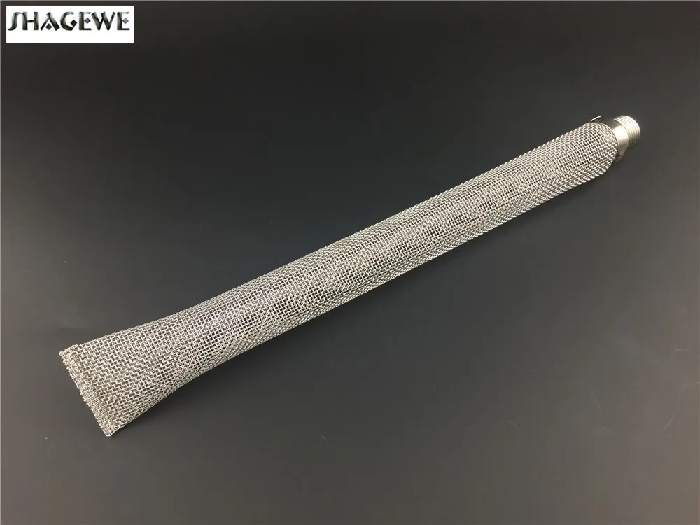 

Bazooka Screen/Filter/Tube with 1/2" NPT Thread Pipe Fitting for Beer Brewing Boil Kettle 12" Length