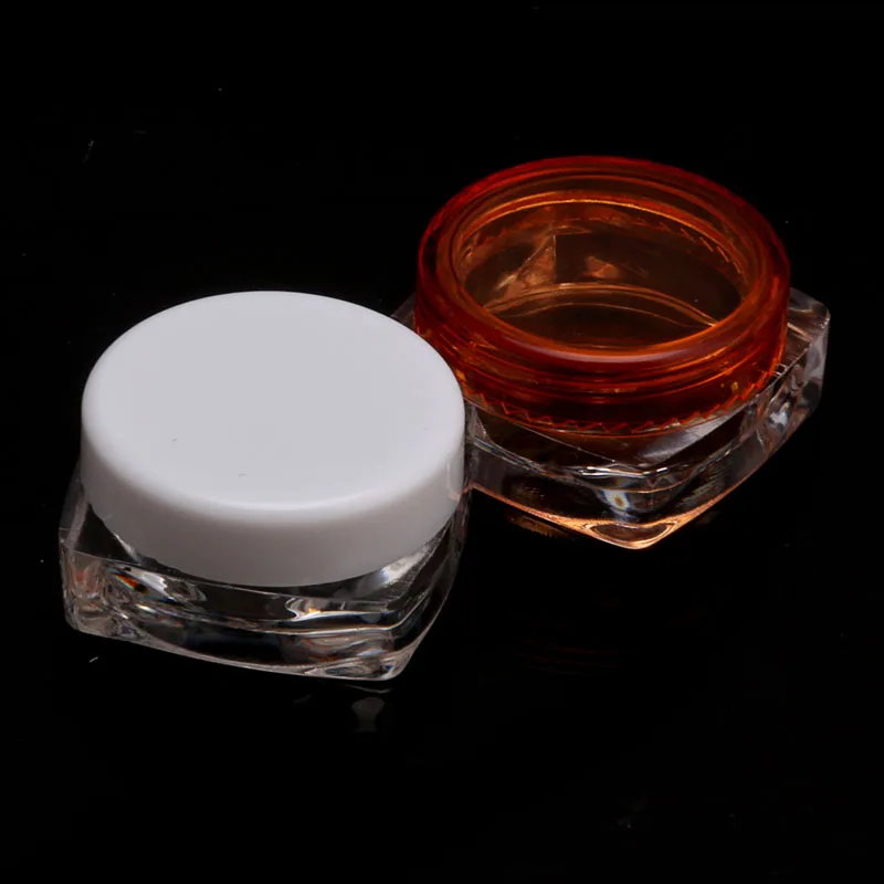 Cosmetic Sample Container Transparent Small Square Bottle 5g 10 Pcs