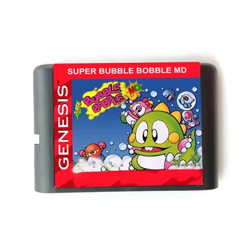 

Super Bubble Bobble for 16 bit Sega MD Game Card for Mega Drive for Genesis Video Console