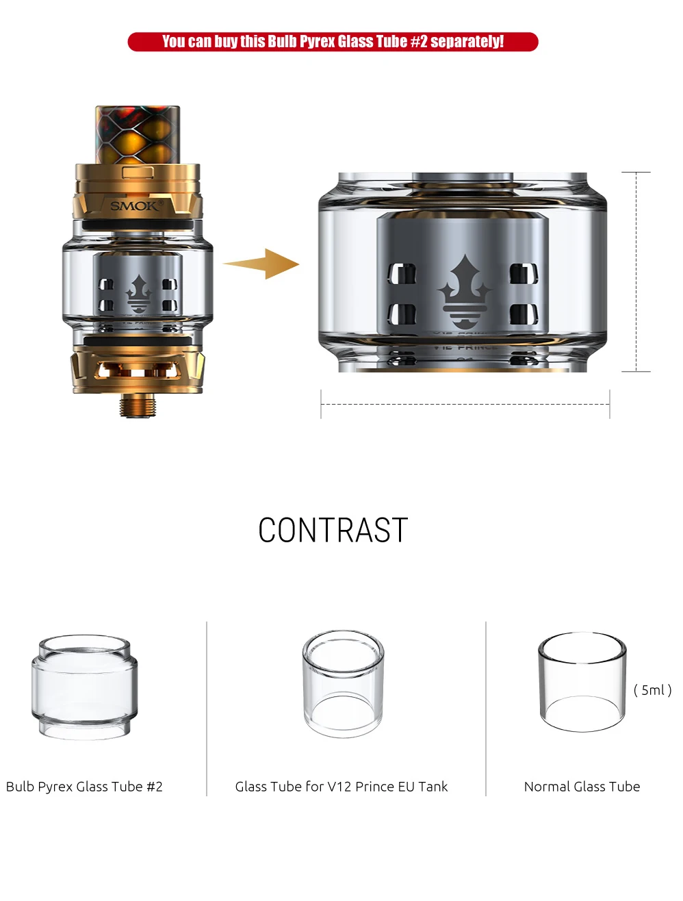 TFV12 PRINCE атомайзер с емкостью 8 мл Топ заполнения электронная сигарета TFV12 VS Танк SMOK TFV12 Атомайзер