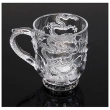 Дракон светодиодный Индуктивный Радужный цвет пивная чашка мигающий светильник для вечеринок бутылки виски прозрачный