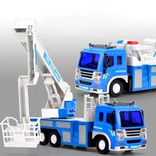 Детские радиоуправляемые грузовики, Электрический Радиоуправляемый автомобиль, пожарно-спасательный/Спринклерный/Трейлер, инженерный автомобиль, грузовик,, игрушки для мальчиков