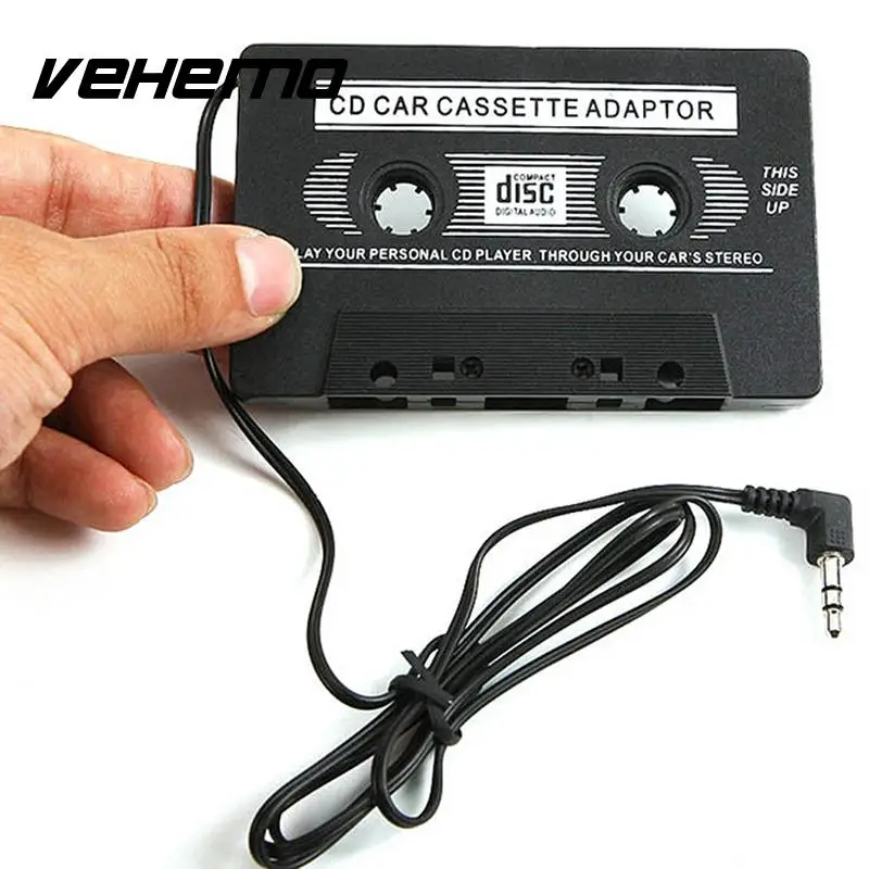 Vehemo AUX Черный Премиум качество смарт-лента Кассетный адаптер сотовый телефон автомобильный стерео аудио адаптер автомобильный аудио музыкальный адаптер