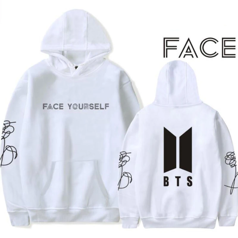 БЦ лица себя розовый балахон Jungkook jhope jin jimin v suga из флиса с длинными рукавами