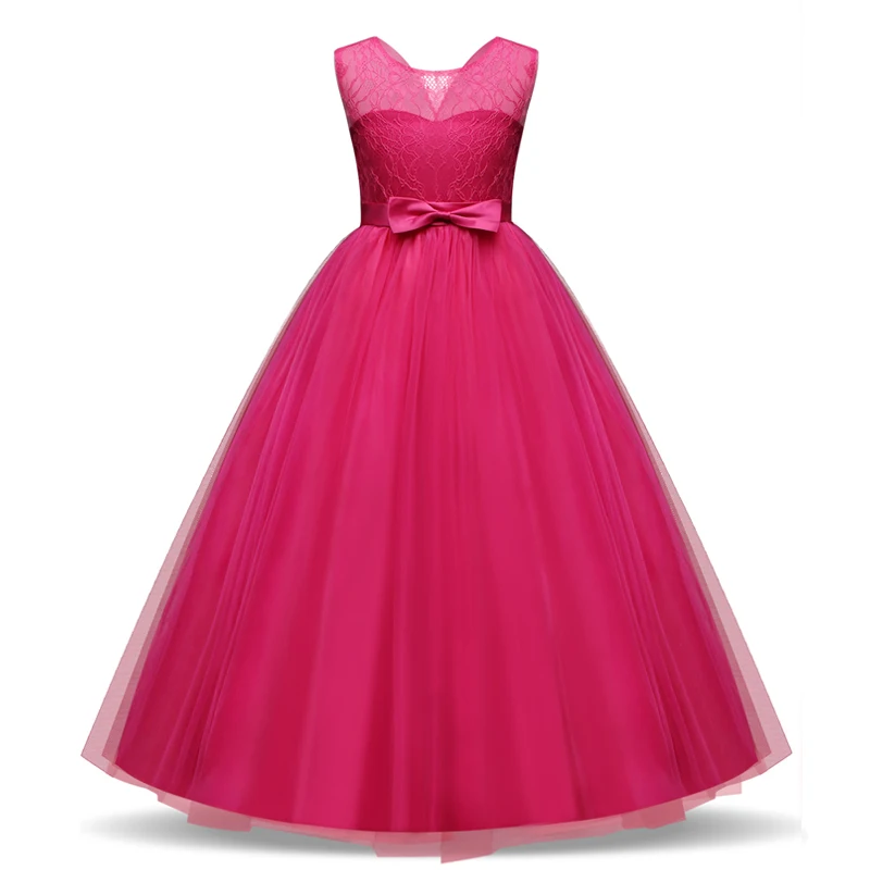 

Baby Girl Clothes Plus Size 12 14 Year Birthday Dress Kids Wedding Party Children Clothing Dresses Girl Long Tulle Evening Gown